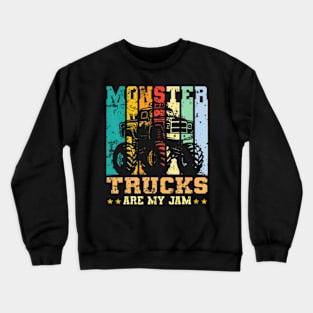 Monster Truck Car For Birthday Boy Youth  Adults Crewneck Sweatshirt